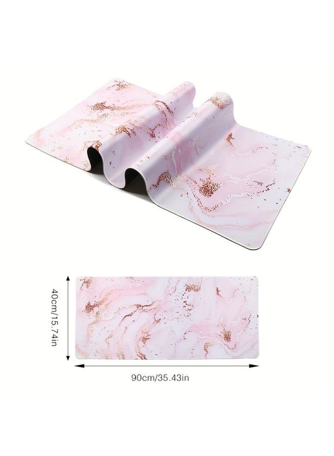 Pink Ergonomic Mouse Pad Keyboard Wrist Rest Set Non Slip Office Home Desk Mat - Image 3
